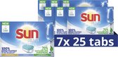 Bol.com Sun All-in-1 Normaal Vaatwastabletten - 7 x 24 tabletten - Voordeelverpakking aanbieding