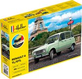 1:24 Heller 56759 Renault 4L Car - Starter Kit Plastic Modelbouwpakket