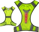 LED Sport Vest - Veiligheidsvest - Hardloop Verlichting - Reflecterend Hardloopvest - Verstelbaar - One Size