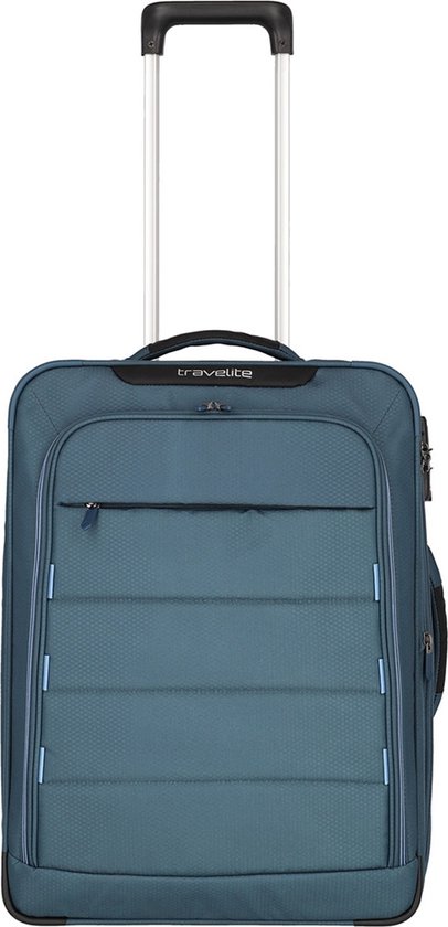Travelite Handbagage zachte koffer / Trolley / Reiskoffer Skaii 55 - Blauw | bol.com