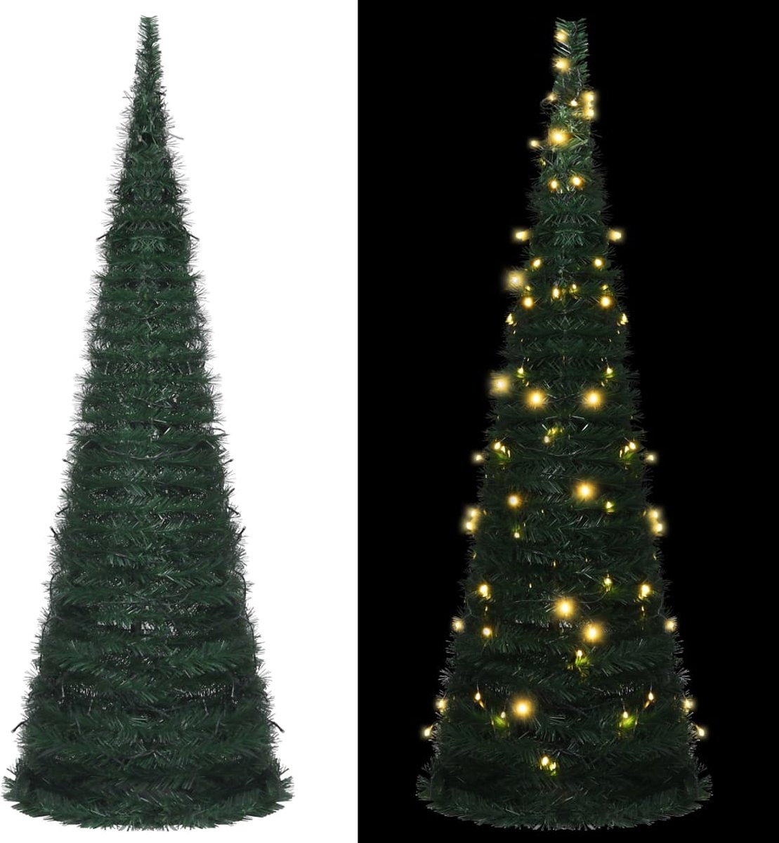 Prolenta Premium - Kunstkerstboom met LED pop-up 180 cm groen