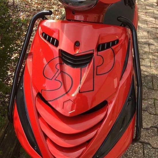 Piaggio ZIP SP Logo – Piaggio Zip Accessoire -Scooter sticker – SP Logo Outline – Zwart – Sinterklaas – Kerst