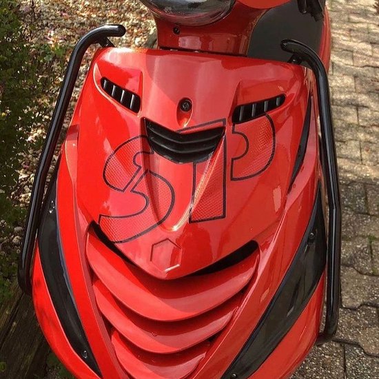 Piaggio ZIP SP Logo - Piaggio Zip Accessoire -Scooter sticker - SP Logo Outline - Zwart