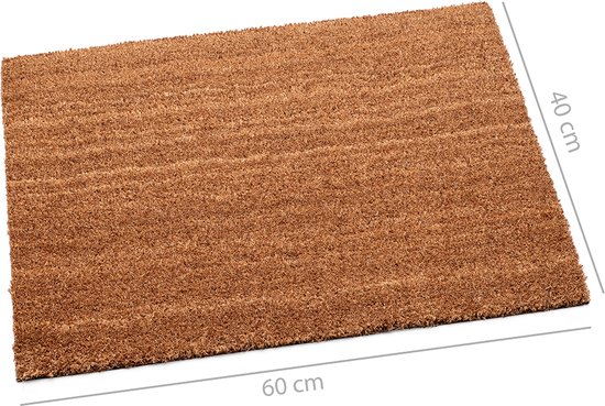 Paillasson-tapis de noix de coco-tapis d'entrée naturel 40x60cm
