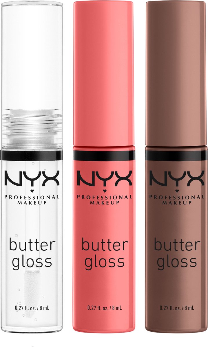 NYX Professional Makeup Holidays 2022 Mrs Claus Butter Gloss Trio
