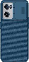 Nillkin Hoesje Geschikt voor OnePlus Nord CE 2 5G - Nillkin CamShield Case - Blauw