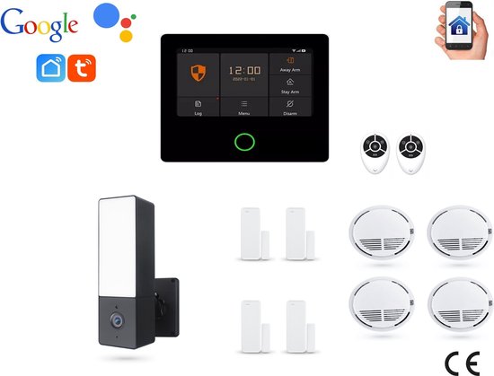 Smart Wifi Alarme Ov-300 - Détecteur De Mouvements, Ouverture De Porte
