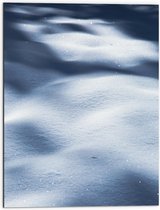 WallClassics - Dibond - Close up van Sneeuw - 60x80 cm Foto op Aluminium (Met Ophangsysteem)