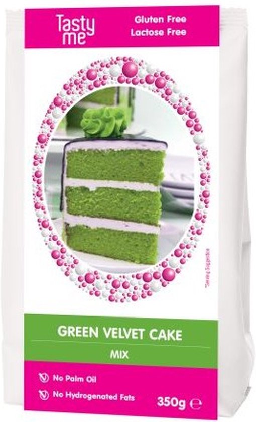 GREEN VELVET CAKE MIX GLUTENVRIJ 350g. bakmix | bakmixen. Taartingrediënten  en... | bol.com