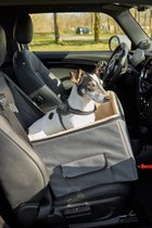 Siège auto pour chien de Luxe - Siège auto pliable pour Chiens - Voiture lit pour chien - Taille S - Pour petites races de chiens - 41,5x39x32 cm - Grijs