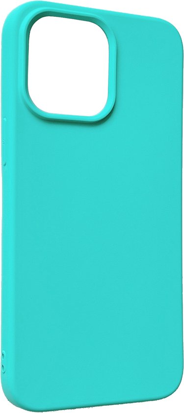 Apple iPhone 14 Pro Max Case Turquoise - Coque arrière en Siliconen Extra ferme