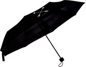 JorAmor Zwarte Opvouwbare Paraplu - Unisex | Trendy Design | Lichtgewicht & Compact | Duurzaam 190T Nylon - Stijlvolle Bescherming!