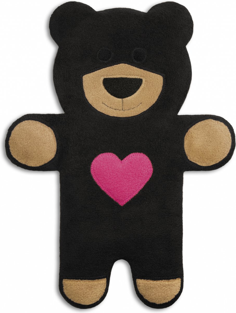 Leschi Warmtekussen Teddy Beer - Zwart