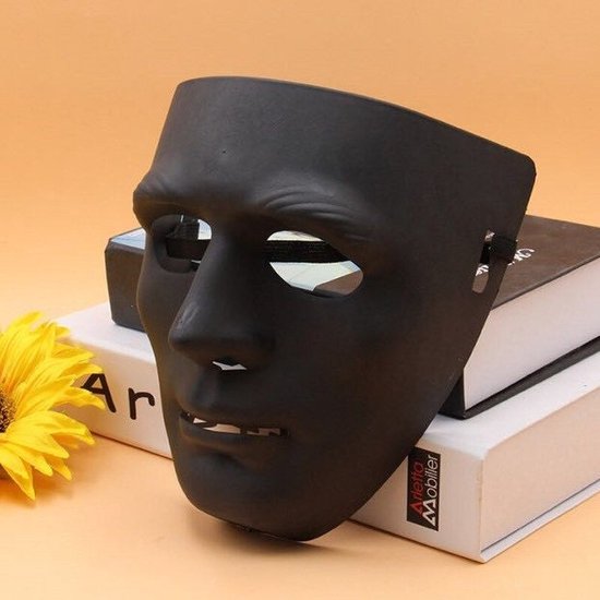 Face Mask – Anoniem Masker – Halloween Party – Zwart | bol
