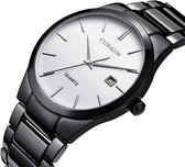 Curren - Jongens - Horloge - 52 mm - Zwart/Wit
