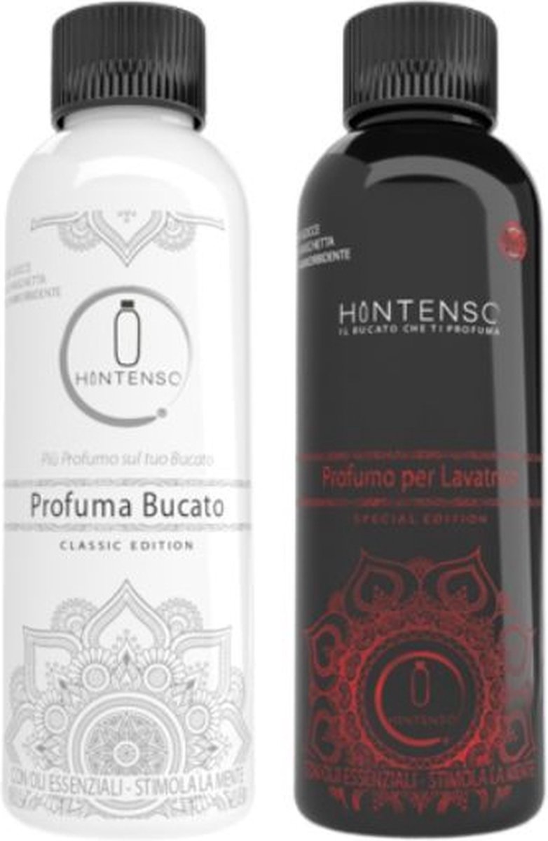 Wasparfum Hintenso White 250ml + Wasparfum Hintenso Special Edition Red 250ml 70 Wasbeurten - Inclusief 1 gratis tester - Frisse was - Heerlijke geur - Textielverfrisser – Wasverzachter - Wasmachine - Wasparfum