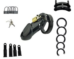 Chastity cage - Kuisheidskooi - Plastic - Seksspeeltjes - kuisheidsriem - 5 maten - Chastity set