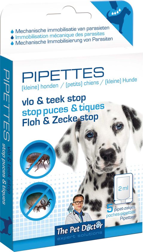 The Pet Doctor - en teek Stop Pipettes Hond - Honden - Dierenverzorging - Pipettes... | bol.com