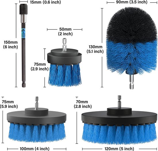 Brosse de nettoyage électrique Strex - Brosse de récurage sans fil -  Récureuse - 3