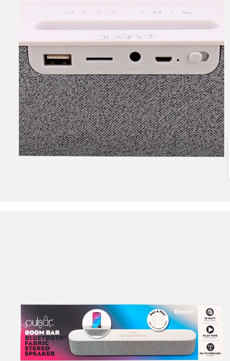 Pulsar soundbar bluetooth speaker