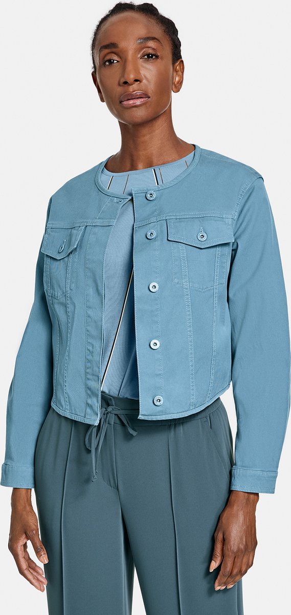 GERRY WEBER Dames Licht jack met borstzakken Arctic-48