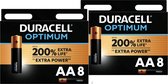 Duracell Optimum Alkaline AA batterijen - 16 stuks