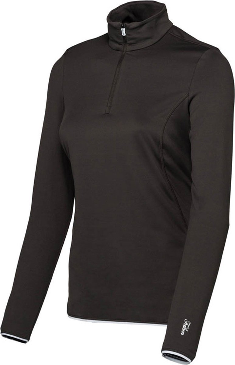 Falcon Flashlight JR Girls Skipully - Wintersportpully Voor Meisjes - 1/2 Zip - Zwart - 128