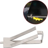 4 stuks 3D printer bed clips - Heatbed klemmen - Heated bed clip - Platform - 3D print klem onderdelen - Zilver