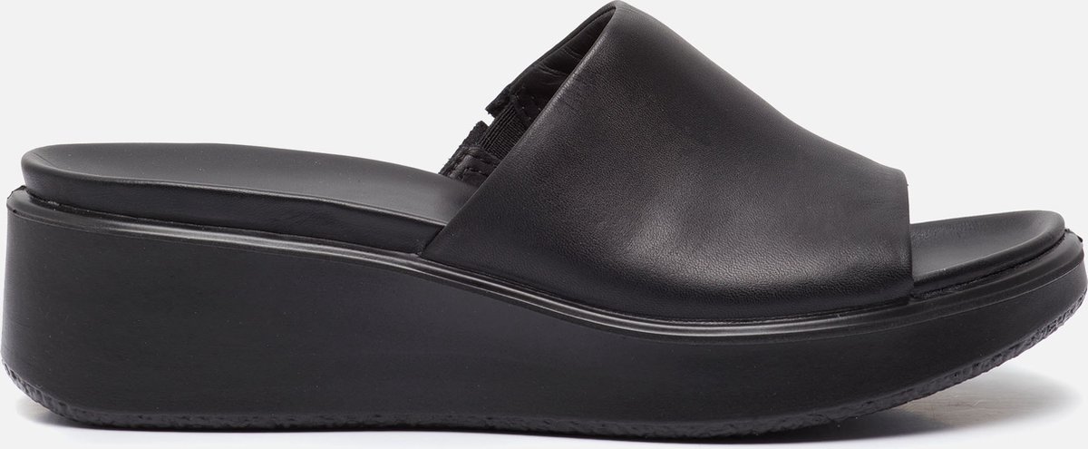 Ecco Flowt Wedge LX W slippers zwart Leer - Dames - Maat 39 | bol.com
