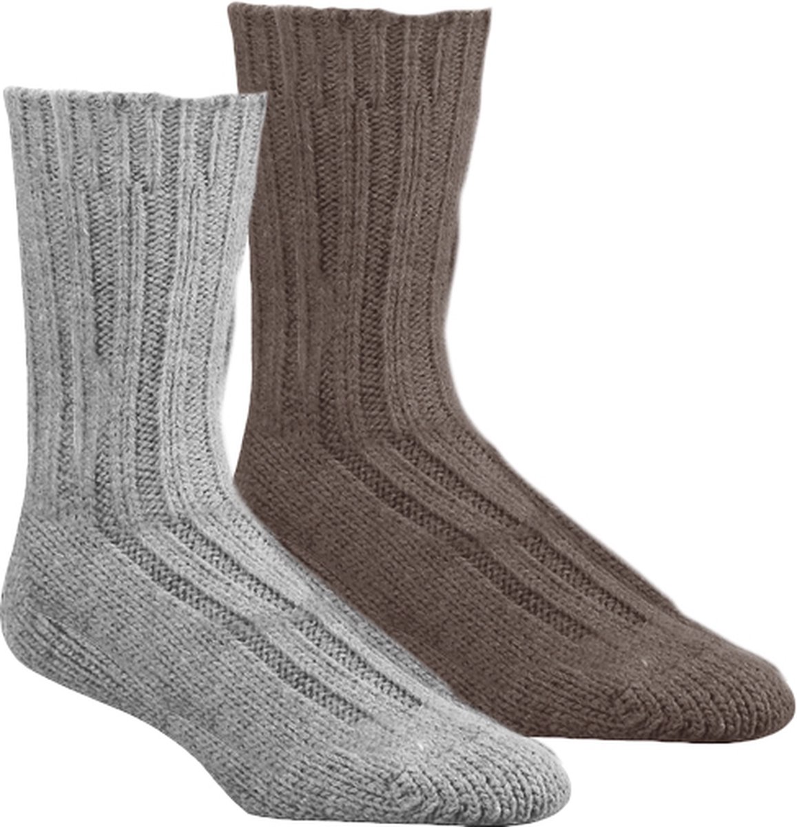 Wollen sokken alpaca | 2 paar | grijs | maat 39-42