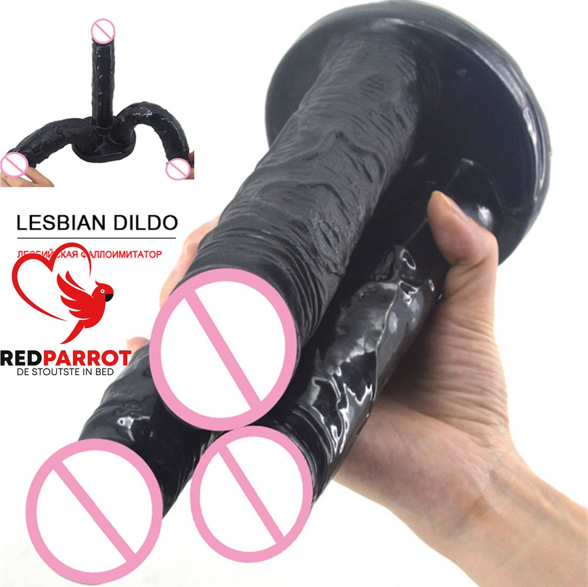 Goedkoopste Drie dubbele dildo | Buttplug | Fisting | Dubbele penetratie | 3 in 1 | Mega | XXL | Anaal