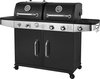 SUMM – MAGNUS – Zwart - Staal – Barbecue – BBQ – Grill – BBQ Grill - Stevig staal – Smoker – Gasbarbecue & houtskool - Stijlvol