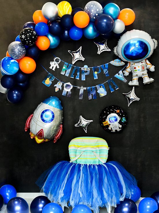 Ruimte Thema - Verjaardag Versiering - Astronaut Ballonnen - Feest Versiering - Compleet Feestpakket - ruimtevaart ballonnen