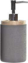 Articles - Pompe/distributeur de savon - classique - polystone - gris - 8 x 18 cm