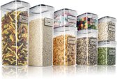 TNM Bocaux de conservation Jars 8 Set - Boîtes de Bidons alimentaires hermétiques de Luxe , récipient alimentaire - Sans BPA avec Cuillères et stylo marqueur