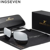 KingSeven Greystar - Zonnebril Heren - Pilotenbril met UV400 en polarisatie filter - Z189