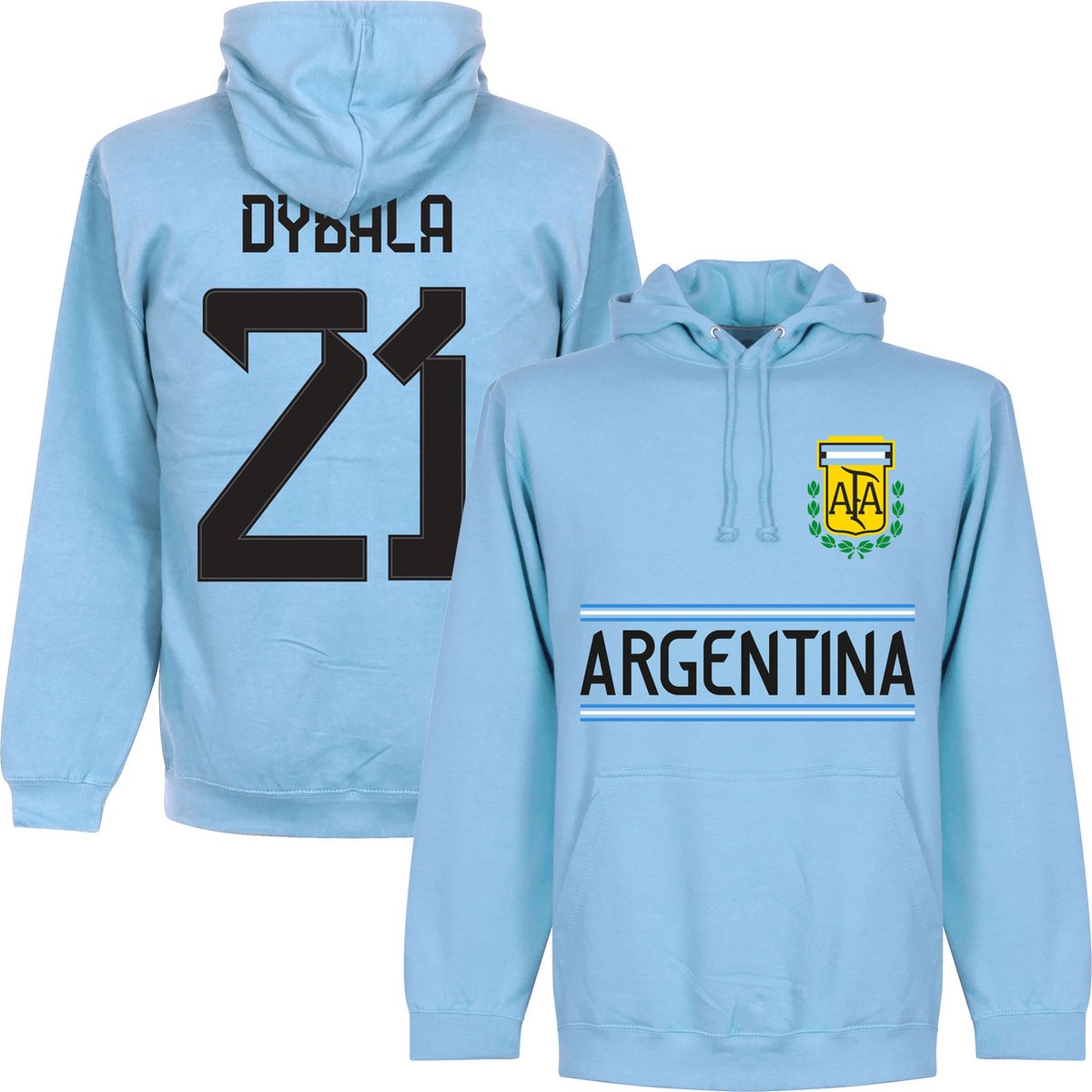 Argentinië Dybala 21 Team Hoodie - Lichtblauw - Kinderen - 116
