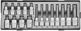 1/2" Doppenset 17 delig-Veeltand