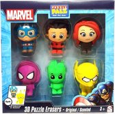 Marvel - Captain America - Black Widow - 3D Puzzle Eraser - Mini Funko Pop
