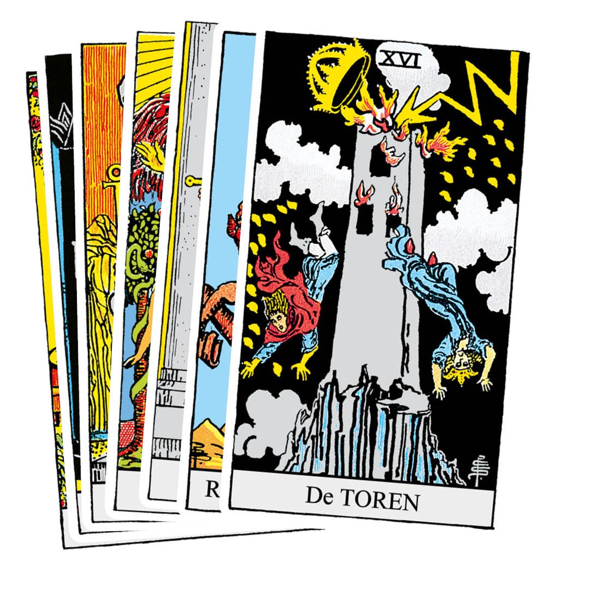 Rider Waite tarot set - back cover