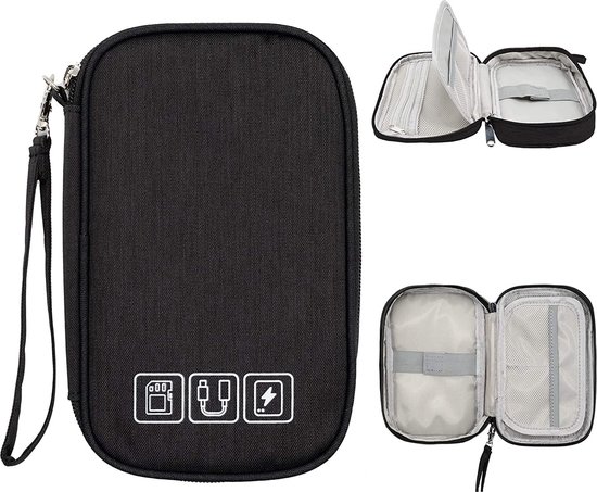 Opbergtas Mobiele kit Case Organizer Digitaal Universeel Veerkrachtig Gadget Apparaten USB Kabel Datalijn Reis Plastic Sieradendoos kopen vanaf een prijs van 3.82