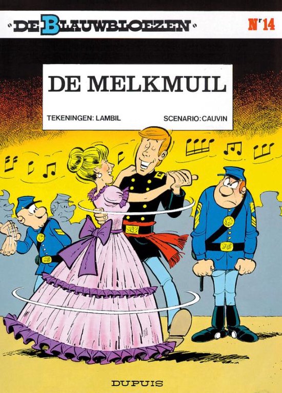 Cover van het boek 'Blauwbloezen / 14 De melkmuil' van Willy Lambil