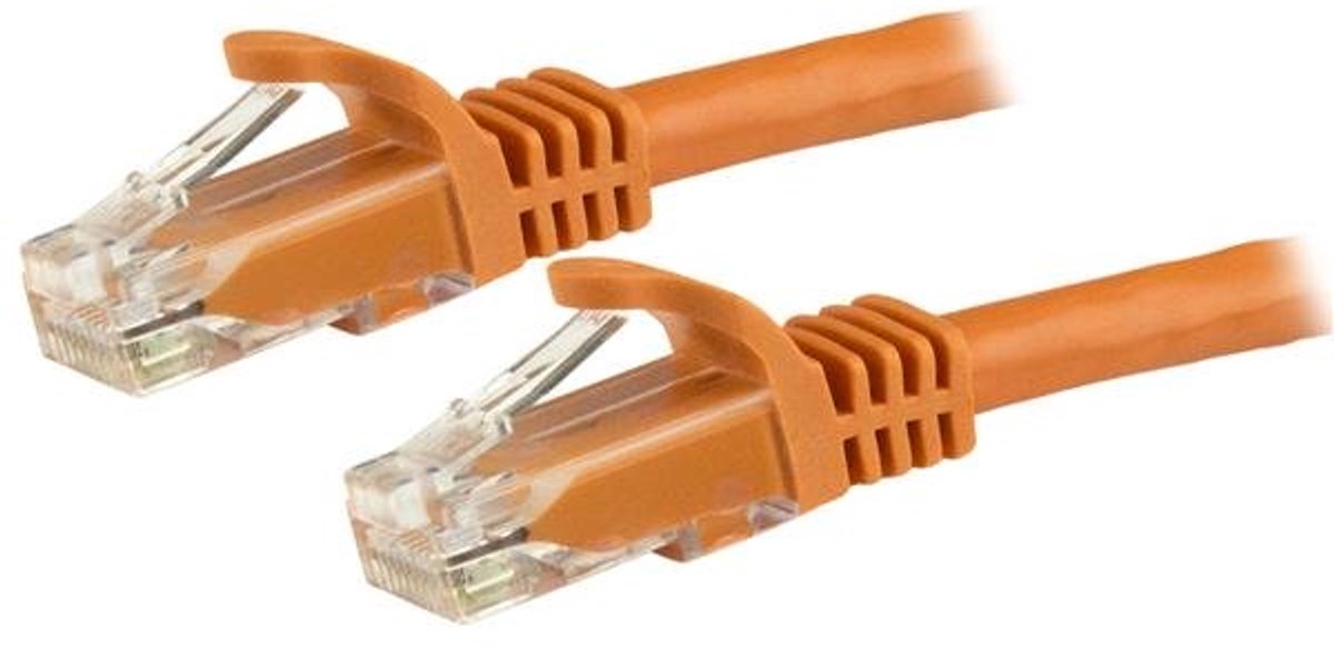 StarTech.com 15m RJ45 UTP Cat6 Gigabit snagless netwerkkabel - oranje