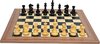 Afbeelding van het spelletje Houten Schaakspel: Schaakbord walnoot\esdoorn zwart met Supreme schaakstukken ebonised (Nummer 6)