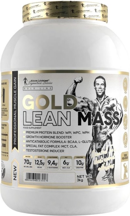 Kevin Levrone Gold Lean Mass Mass Gainer met Creatine, Tribulus