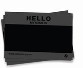 Hello My Name is stickers - 50 stuks - Zwart - Weerbestendig