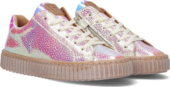 Jochie & Freaks Jessica Lage sneakers - Leren Sneaker - Meisjes - Goud - Maat  24 | bol.com