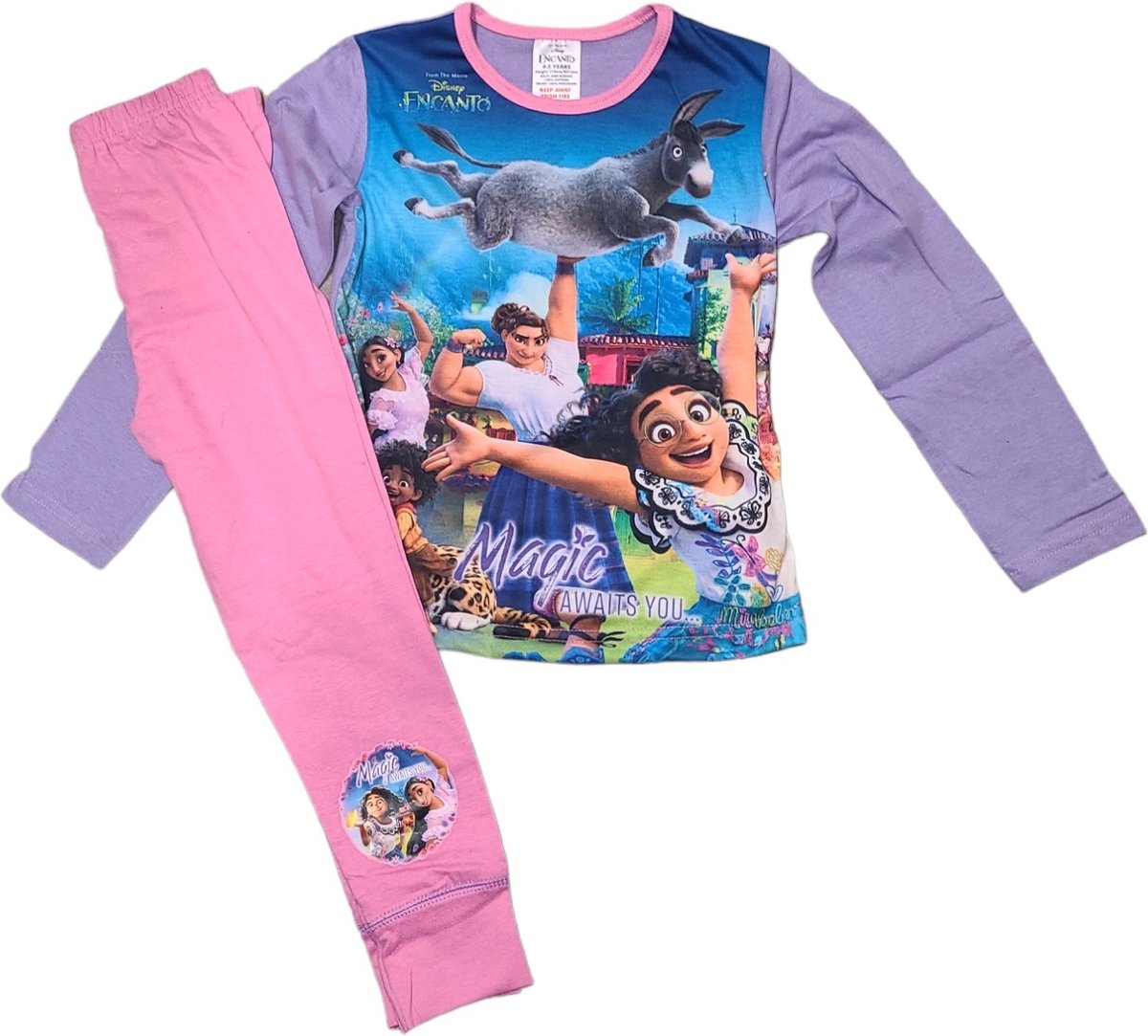 Disney Encanto - Pyjama Mirabel Encanto - meisjes - maat 122/128