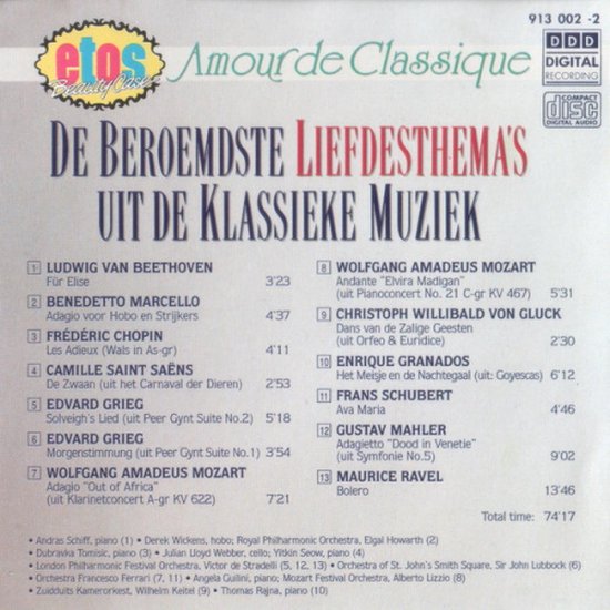 De Beroemdste Liefdesthema's uit de Klassieke Muziek