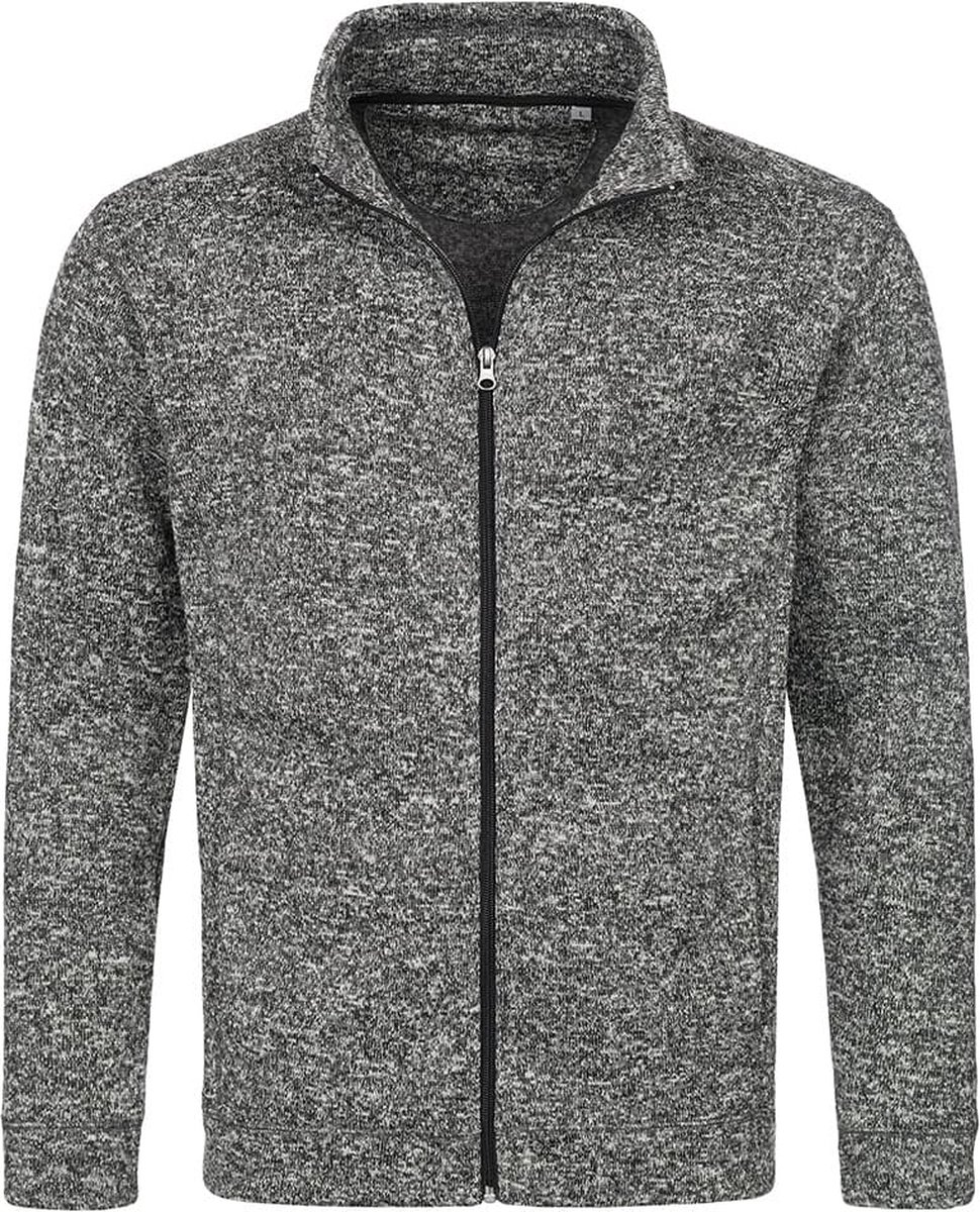 Stedman Fleece vest premium Donker gemêleerd voor heren Outdoorkleding wandelen/kamperen Vesten/jacks herenkleding Grijs